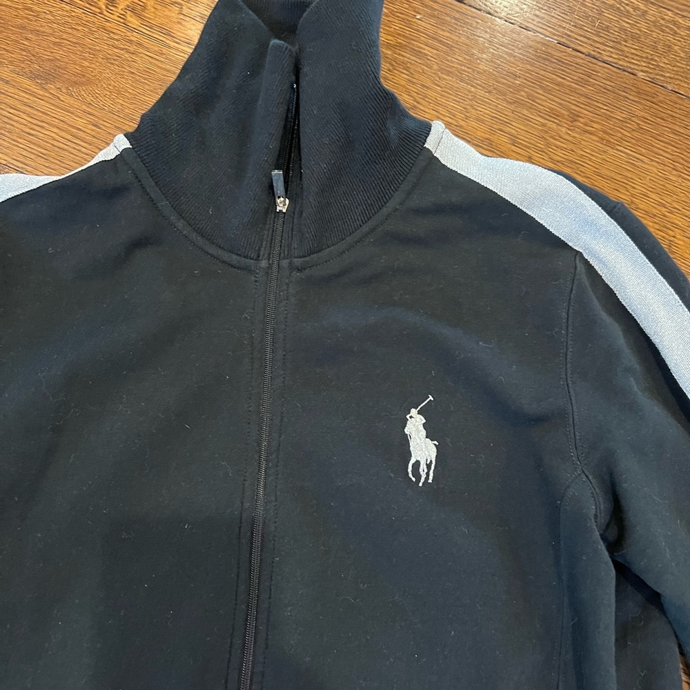 Ralph Lauren Glitter Stripe Zip Sweater - Picture 2 of 7